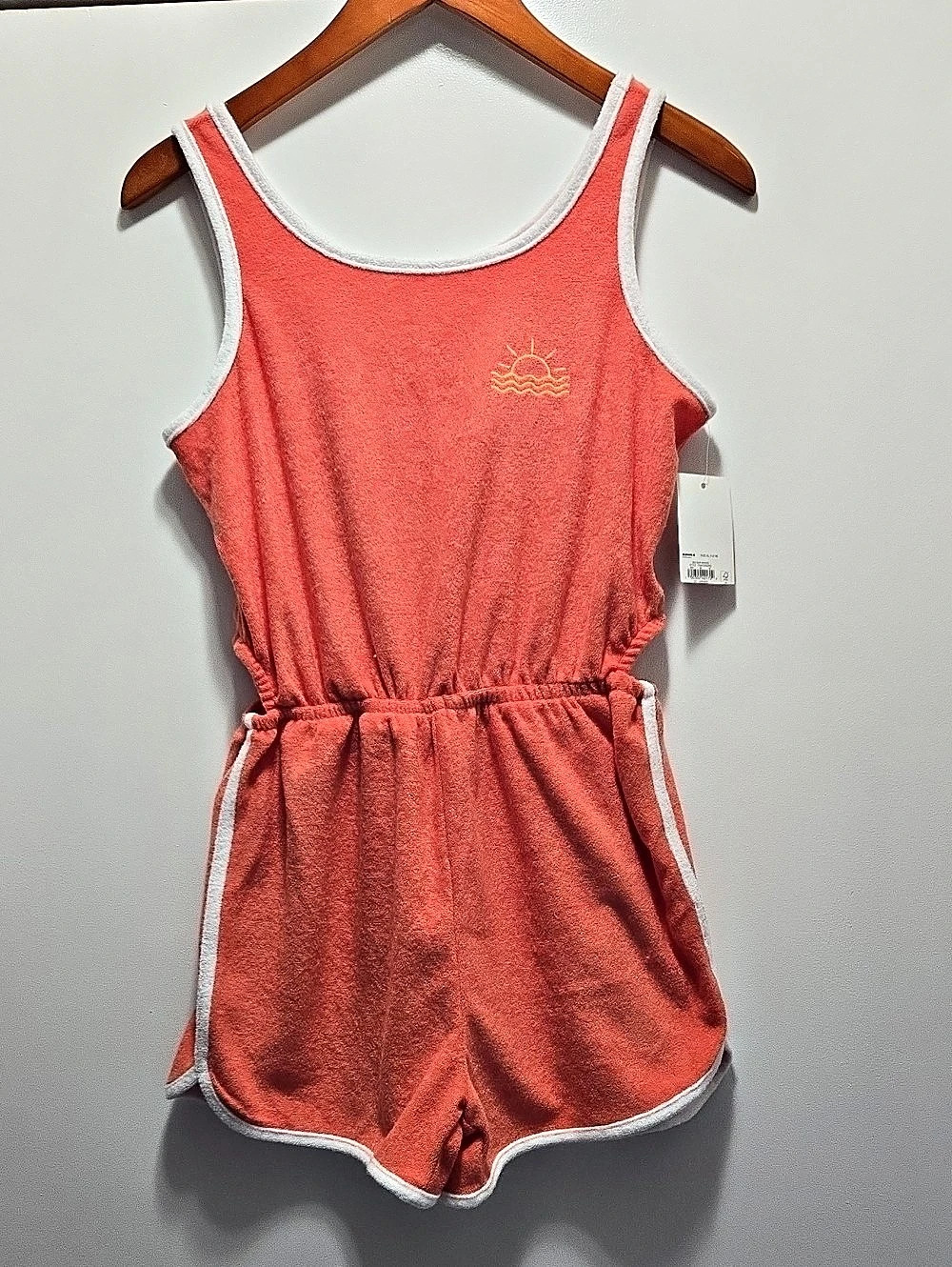 SO Coral Athletic Romper Size XL NWT